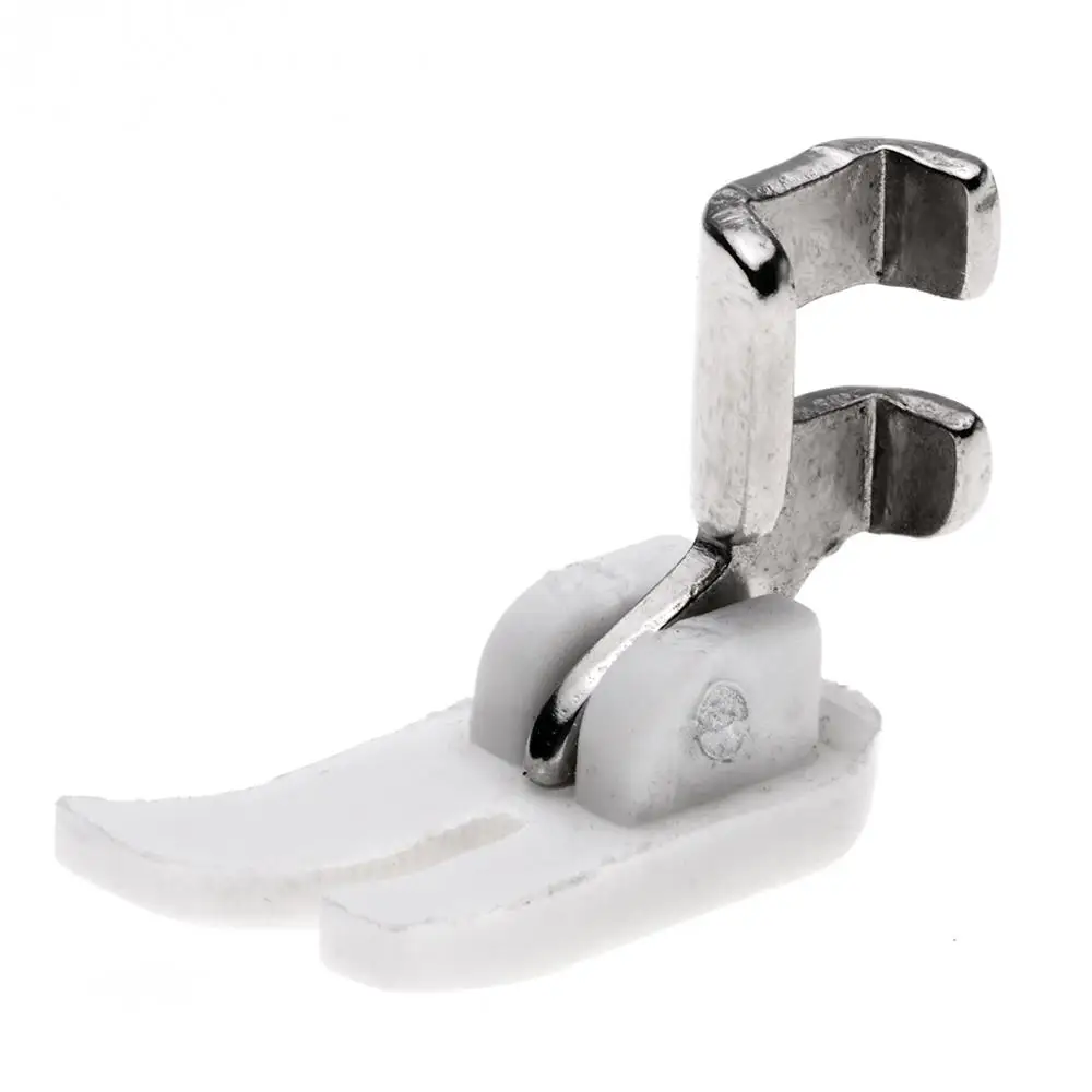 

Household Foot Pedal Vintage Sewing Machine Leather Presser Foot White Plastic Avoid Hurt Fabric Accessories
