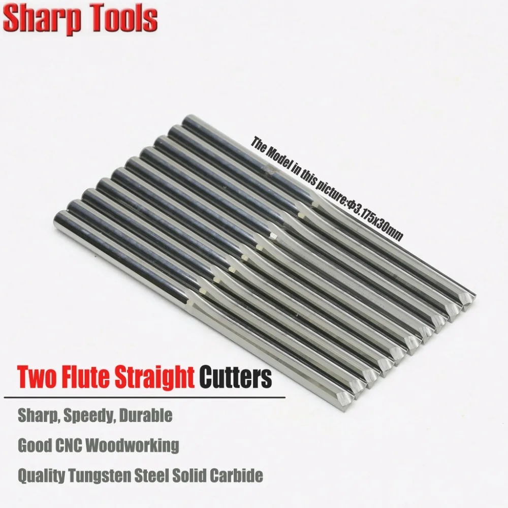 3 175 мм фрезерный станок с ЧПУ 2 канавками длинными фрезами из карбида вольфрама