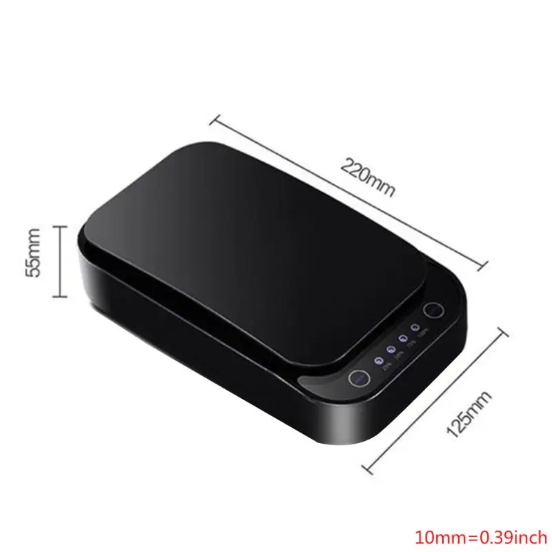 

UV Sterilizer Mini Portable Cleaning Box Personal Care Ultraviolet Disinfector Cabinet For Phone Mask Cleaner