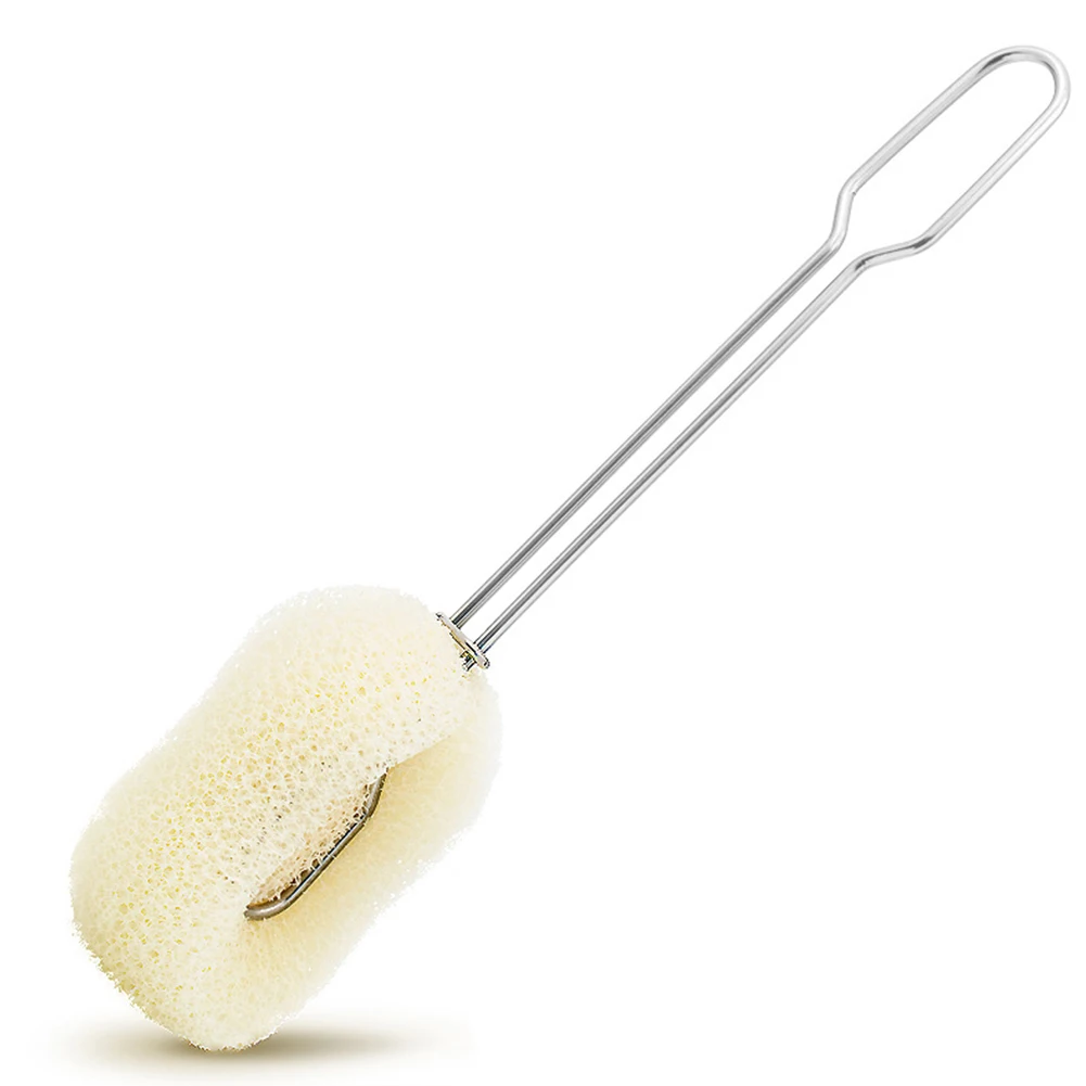 

Удобная губка-скребок для посуды с длинной ручкой, подвешиваемая щетка для чашек, стеклянные кухонные инструменты, очистка бутылок, многофу...