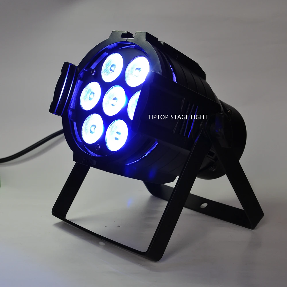 Freeshipping Mini led par cans 7 x 10W Led Effect Light 90V-240V Par36 4IN1 RGBW Big Lens Par Can Aluminum Body | Освещение