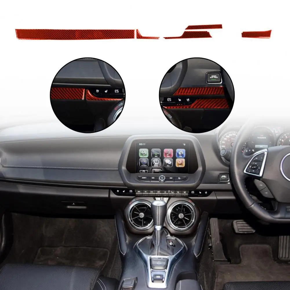 

Strong Sticky Eco-friendly Red Interior Styling Dashboard Panel Trim Cover for Chevrolet Camaro 2017-2019 Right Drive