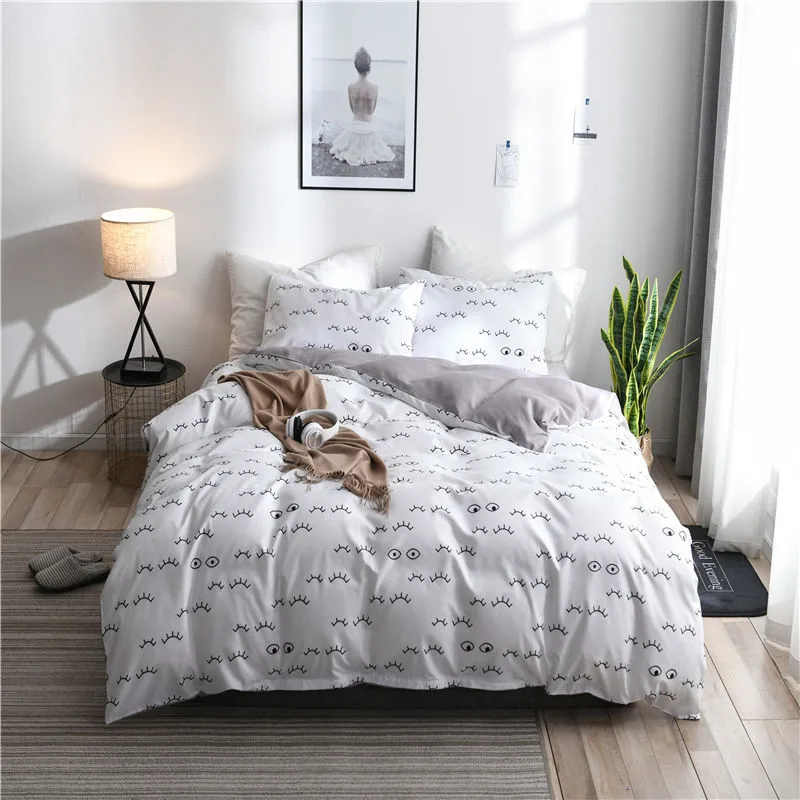 12 видов 100% из натурального шелкового атласа Комплект постельного белья домашний