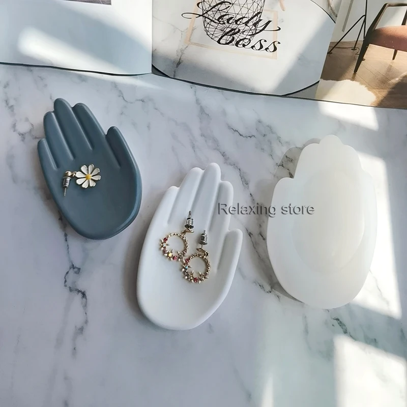 Силиконовые формы в форме ладони для бетона подсвечника сделай сам цементный