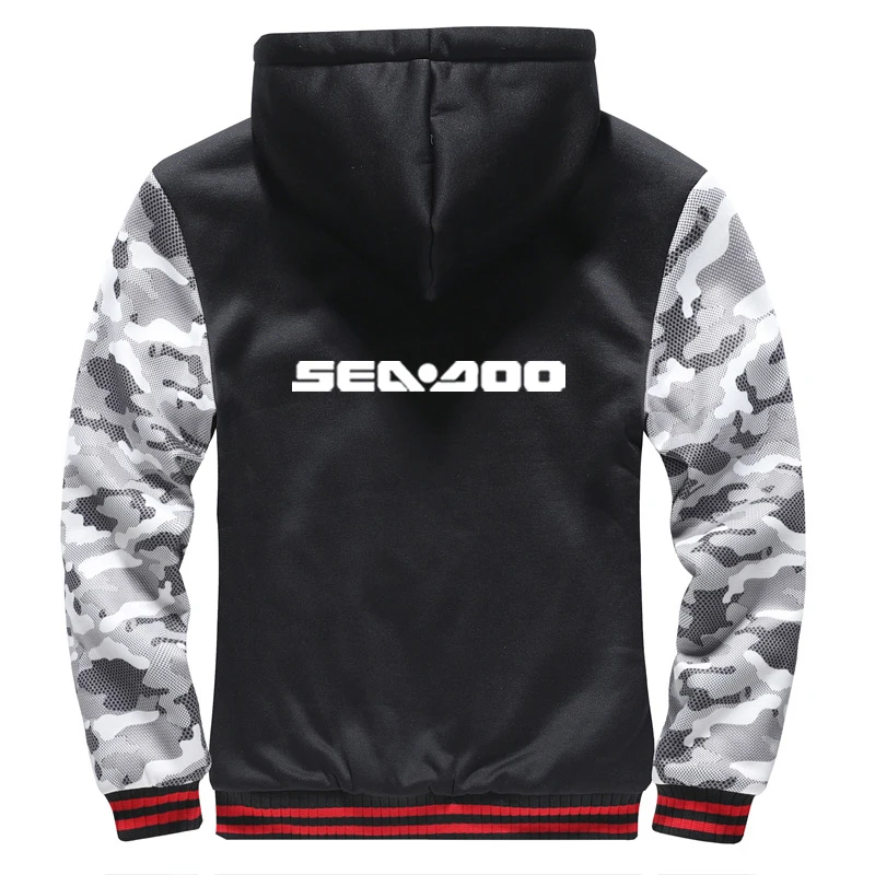 

Sea Doo Seadoo Moto Logo Hot Zipper Hoodies Jackets Sweatshirt Coat Thicken Plus Cotton Comfortable Long Sleeve Outerwear Tops