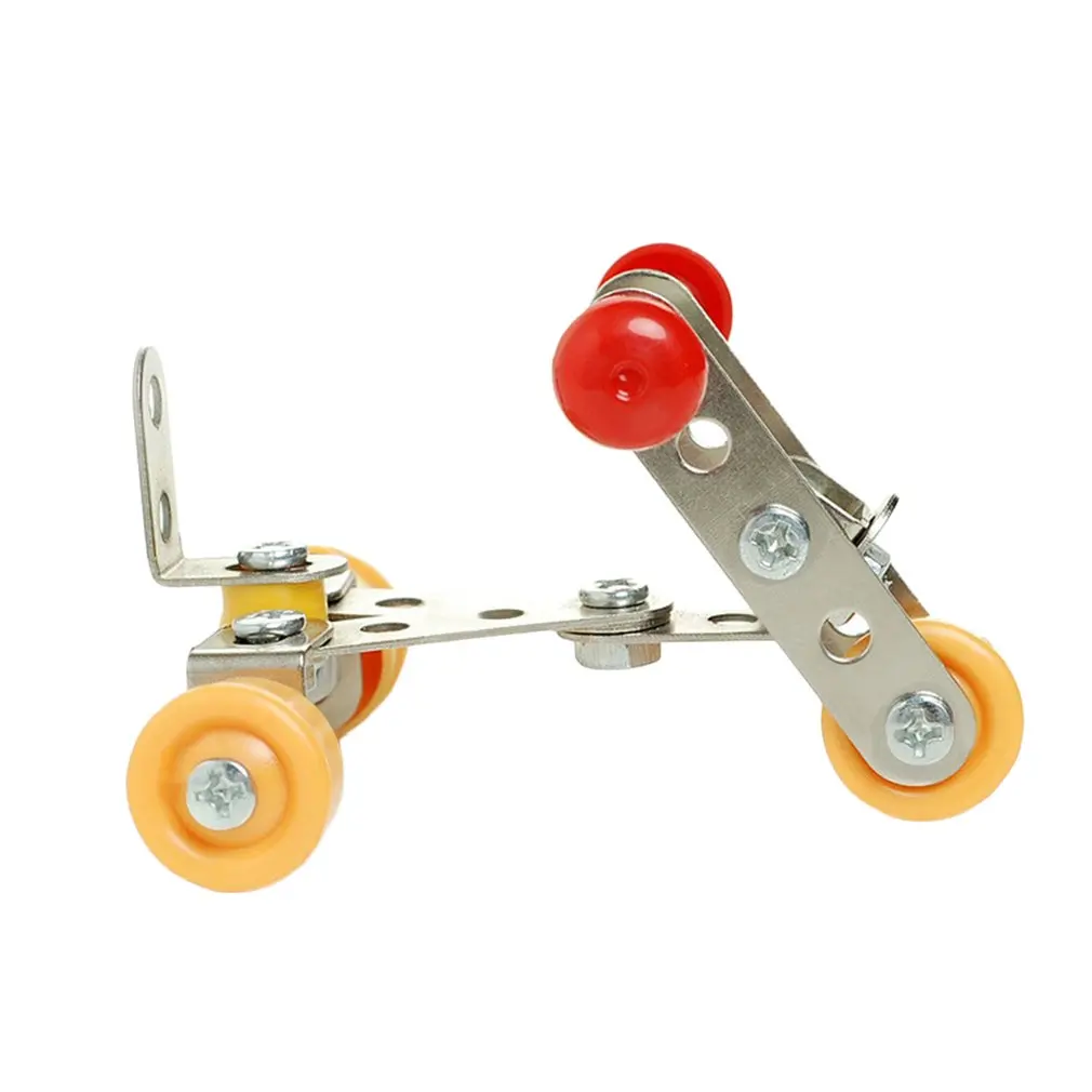 Детские собранные игрушки строительные блоки металлические модели