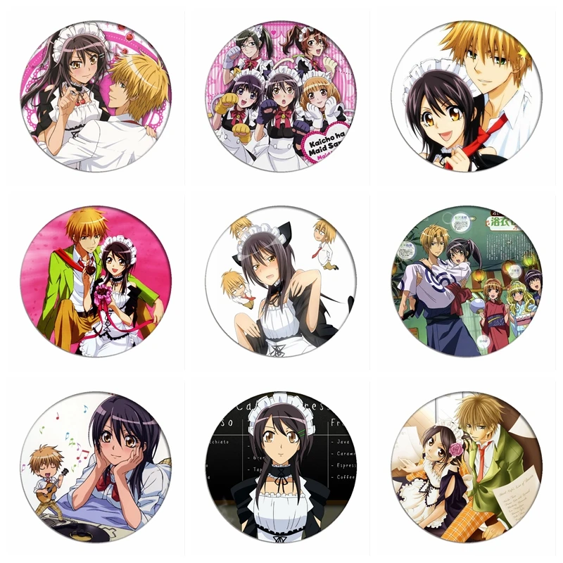 Kaicho ha Maid Sama Значки для косплея Ayuzawa Misaki брошь коллекция значков сумки Usui Takumi
