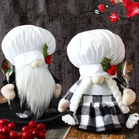 christmas chef doll chef hat rudolph doll christmas ornament home decoration xmas decor gnomes fall decor 2022 new year gifts