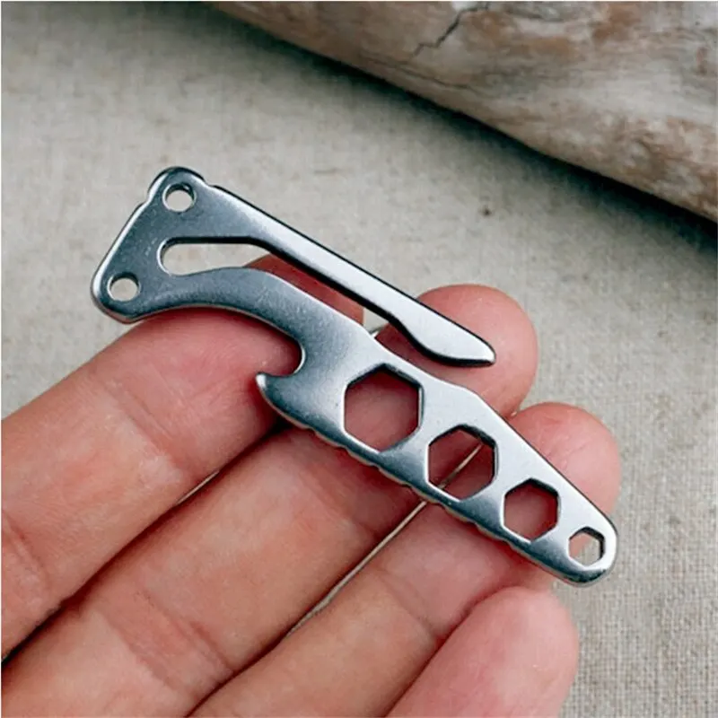 Pocket Clip Climbing Carabiner Hanging Keychain Hook Fit Outdoor EDC Tool Bottle Opener Screwdriver Travel Kits Multi-tool | Спорт и