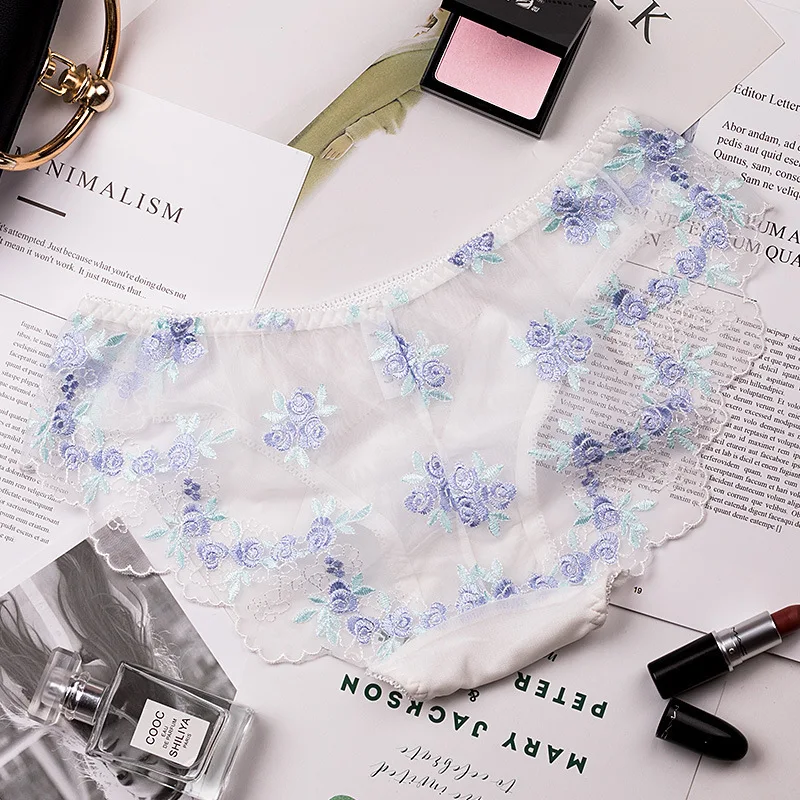Женское кружевное нижнее белье wateheart сексуальное хлопковое с вышивкой и низкой