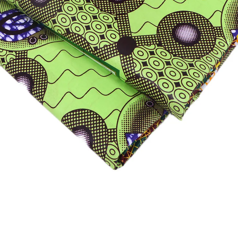 100% хлопок принт в долларах зеленый воск ткань настоящий Анкары Новый дизайн