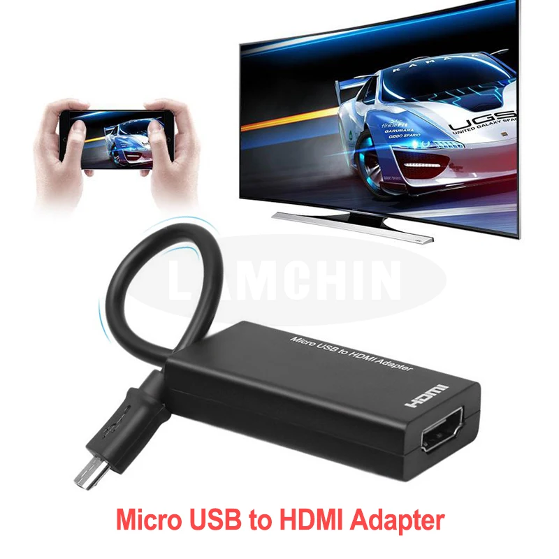 Микро USB к HDMI ТВ адаптер кабель 1080P HD HDMI аудио видео конвертер для телефона ТВ компьютерный адаптер