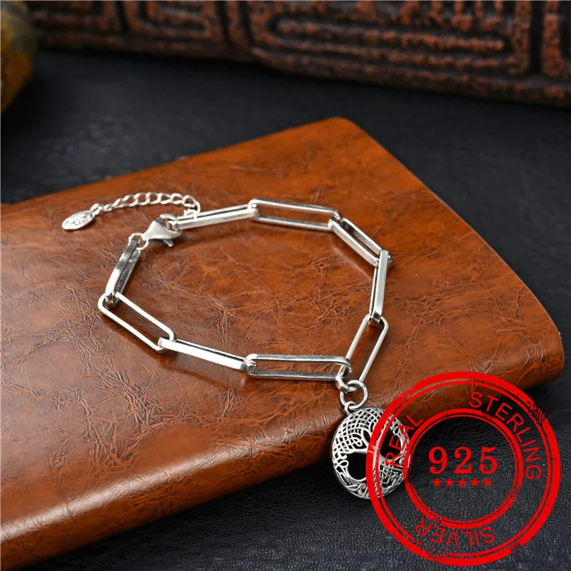 Европейский и американский стиль 100% аутентичный 925 стерлинговое серебро ретро