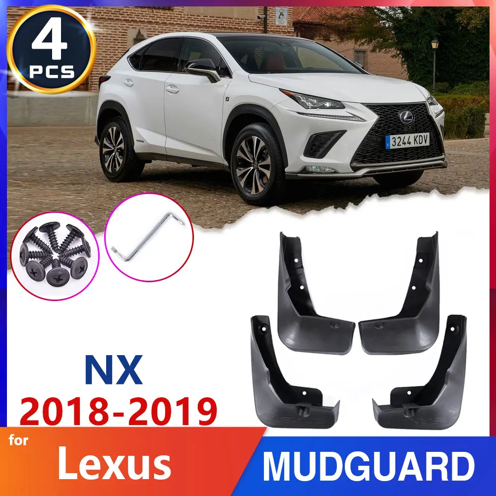 

Car Fender Mud Flap for Lexus NX NX200 NX300 2018~2019 Mudflaps Mudguard Splash Guards Flaps Car Accessories Exterior Stickers