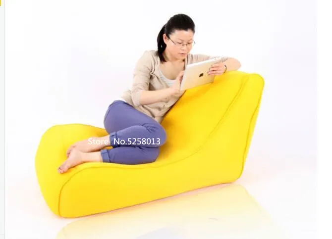 yellow Открытый пляж Расслабляющий кресло мешок, гостиная темно-серый beanbag диван - Цвет: yellow