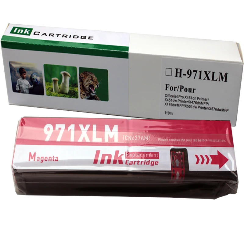 Сменный чернильный картридж HP970 HP970XL HP971 HP971XL для hp Officejet Pro X451dn X451dw X476dn