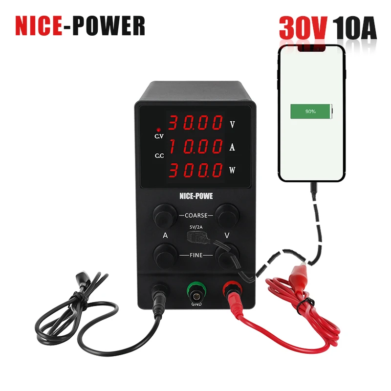 Хорошая мощность 30V 10A много видов Регулируемый лаборатории источника питания lab