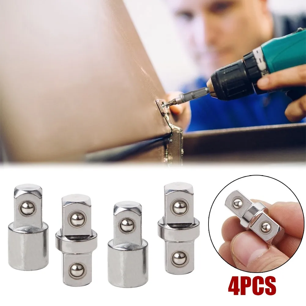 

4pcs Universal 1/4" 3/8" Extension Wrench Adapters For Wrench Sleeve Adapter Chrome Vanadium Steel Socket From Falling