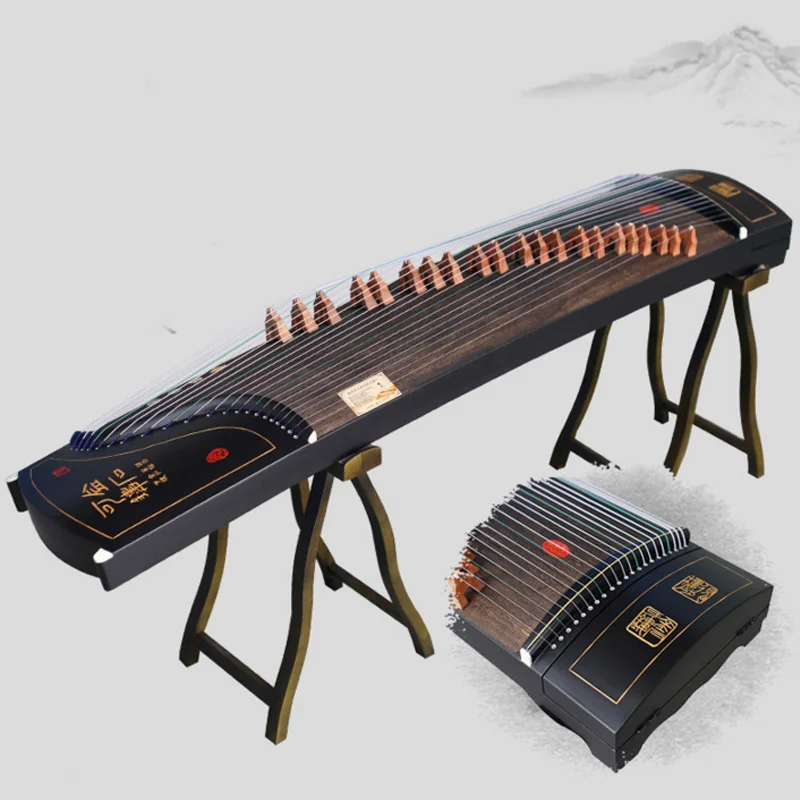 

Instrument guzheng beginner teaching professional performance introduction wutong wood guzheng 10 level examination