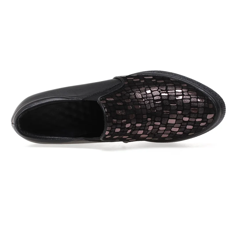 

EGONERY Spring New Concise Women Pumps Outside Casual High Heels Round Toe Mixed Color Genuine Leather Women Shoes Drop Shipping