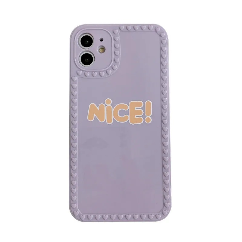 

Simple letter TPU Love Candy color phone case, suitable for iPhone 12 Mini 11 12 Pro XS Max XR X 7 8 Plus SE 2020 TPU dust cover