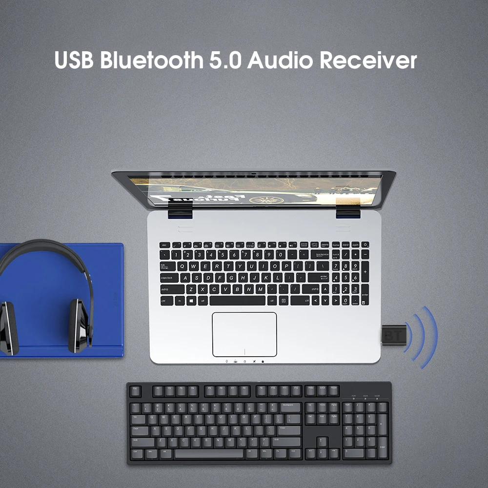 Новый USB беспроводной Bluetooth 5 0 адаптер приемника музыкальные колонки 3 мм AUX