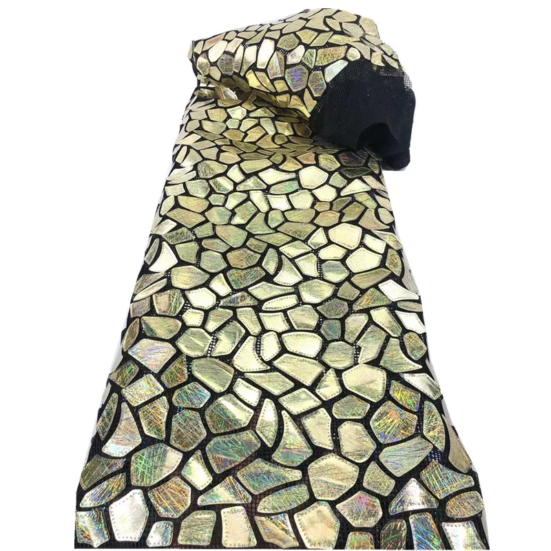 

Sequin Lace Fabric African French Lace Fabric 2021 High Quality Lace Fabric, Suitable For Nigerian Evening Dress RF-140