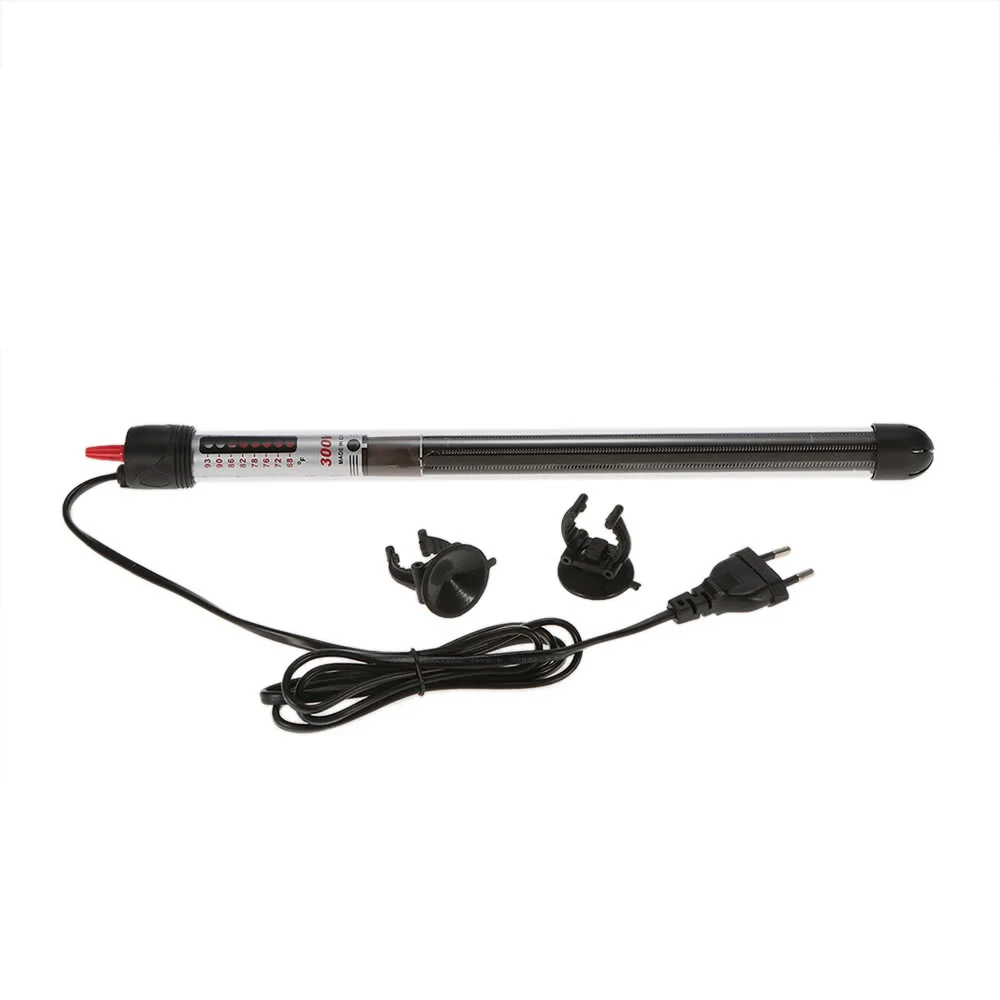 

Crystal Glass Anti-explosion Submersible Heater Temperature Adjustment Thermostat Heating Rod for Aquarium Fish Tank 220-240V
