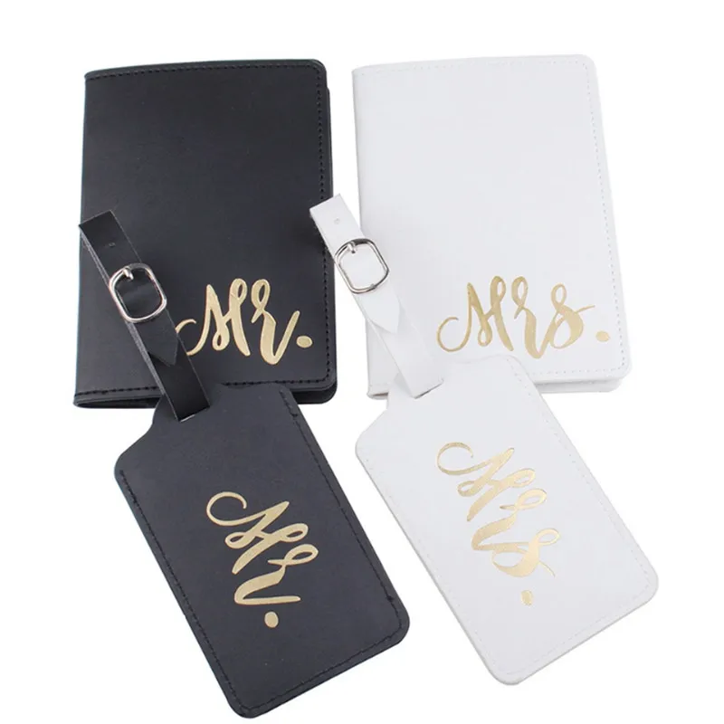 Г н & миссис Чемодан тег Обложка на паспорт медовый месяц путешествия молодоженов