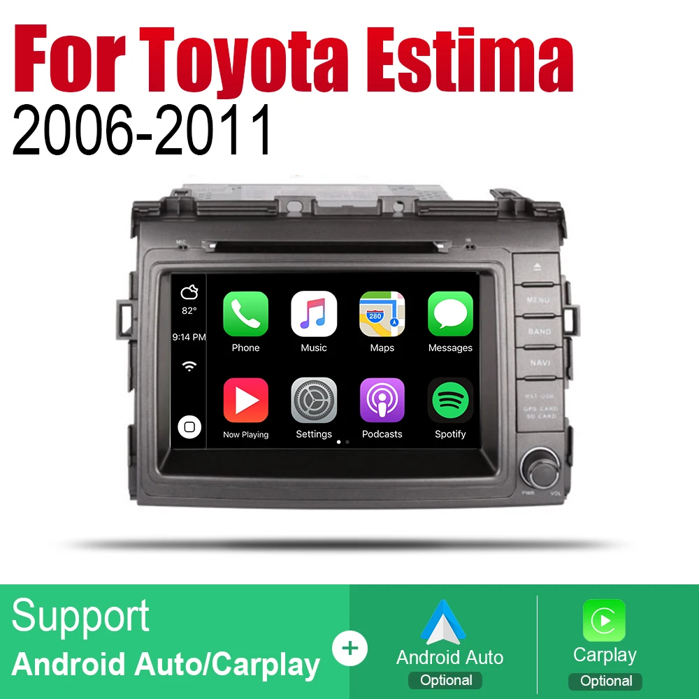 ZaiXi Android автомобильный Радио Стерео GPS навигация для Toyota Estima 2006 ~ 2011 Bluetooth wifi 2din