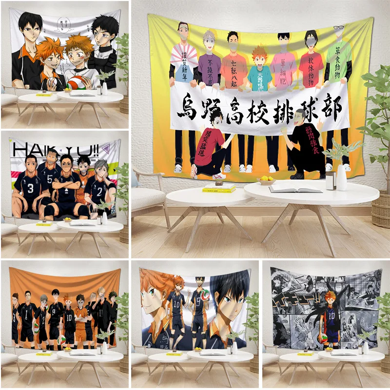 

NEW Anime Haikyuu pattern background Tapestry Model decorate picture toys Gift 150*130CM
