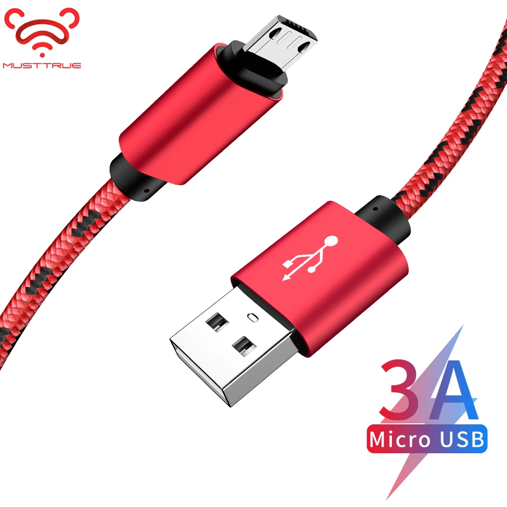 MUSTTRUE Micro USB кабель адаптер для быстрой зарядки Xiaomi redmi 5 6a samsung note 4 s6 s7 микро