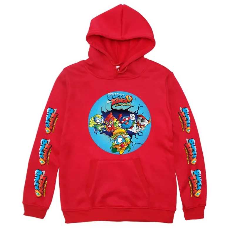 

Super Zings Hoodies Kids Boys Girls Pullover Hoodies popular Style Superzings Sweatshirt hooded Sportswear Tops for Children