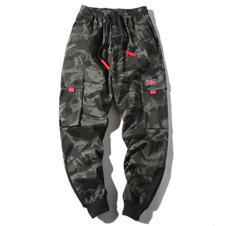 

Men's Cargo Pants Casual Multi Pockets Military Camouflage Pants Fashion Trend Beam Feet Pants Cotton Male Trousers 4XL