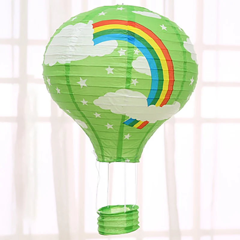 4Green Rainbow Радуги и облака, рисунок праздничный украшения Бумага горячий воздух воздушный шар Детская вечерние украшение в виде слова Love Удобная пауза нарядные наручные часы - Цвет: 4Green Rainbow