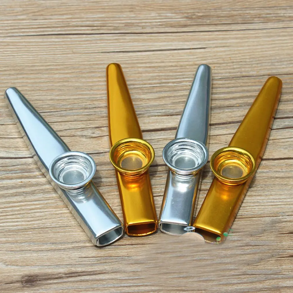 

Metal Kazoos Musical Instruments Flutes Diaphragm Mouth Kazoos Musical Instruments Good Companion for Guitar