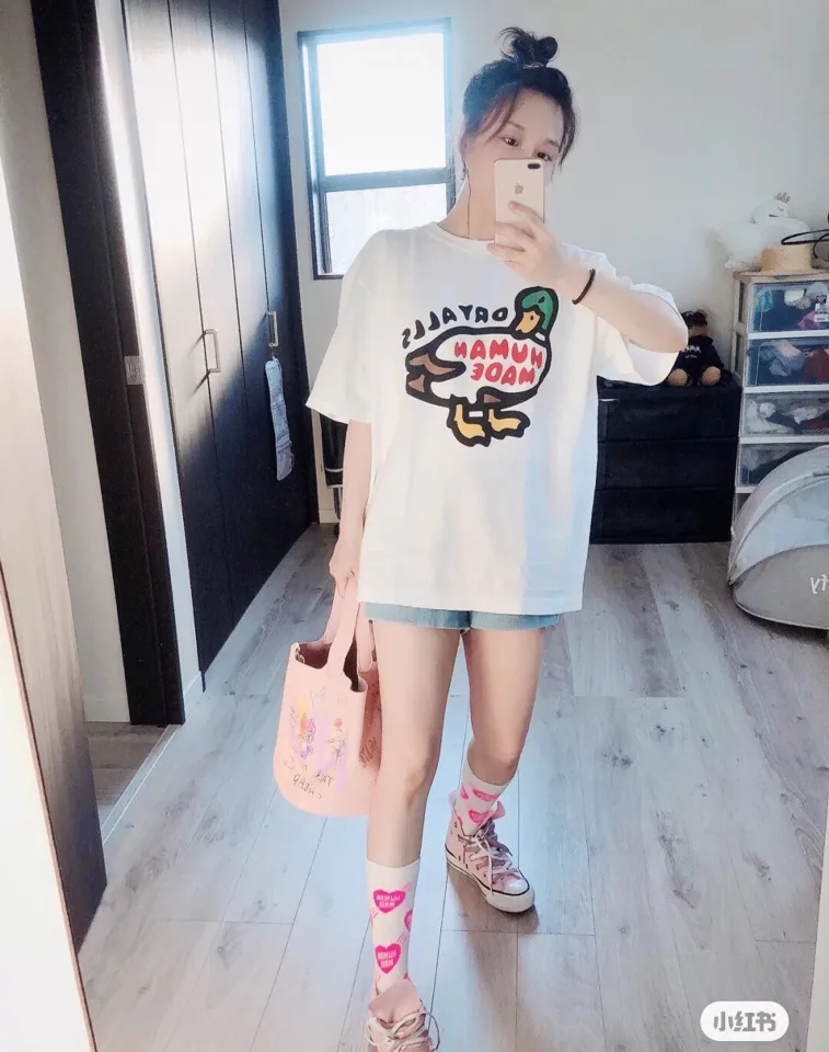 

Japanese Streetwear Nigo Human Made T-shirt Dry Alls Harajuku Graphic tshirt Women Men Clothing Hip Hop Summer Tops Man Tees