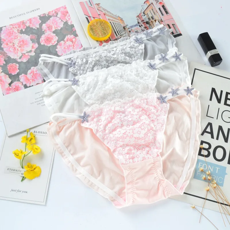 SP & CITY Courts милые кружевные женские трусики со звездами сексуальное нижнее белье