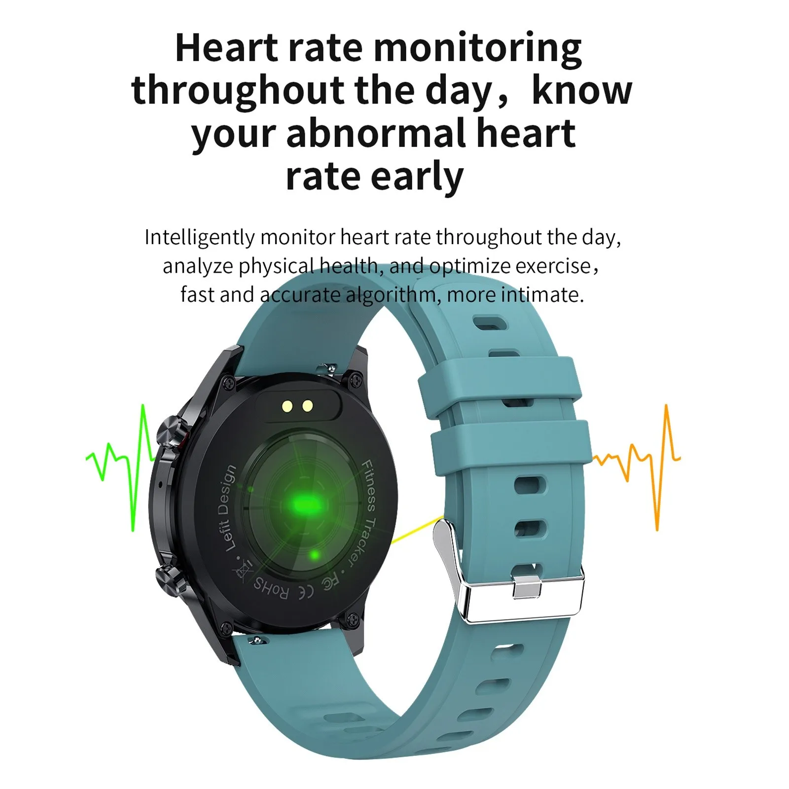 

Z08 Smart Watch, Fitness With Heart Rate Monitor 1.3 Inch Ip68 Waterproof Pedometer Smartwatch With Sleep Monitor, Step Counter#