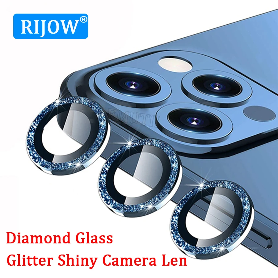 

Glitter Camera Lens Cover For iPhone 12 11 13 Pro Max Metal Case Protector Mini Max Glass 12Pro iphone12 iPhone12Pro Mini 11Pro
