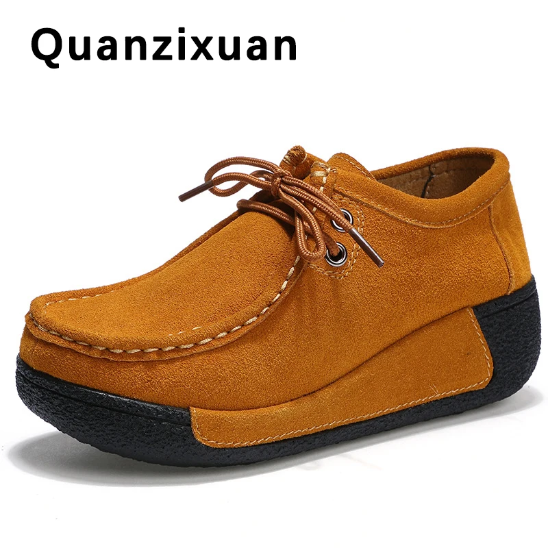 Весна Женские туфли лодочки удобные из змеиной кожи обувь на платформе