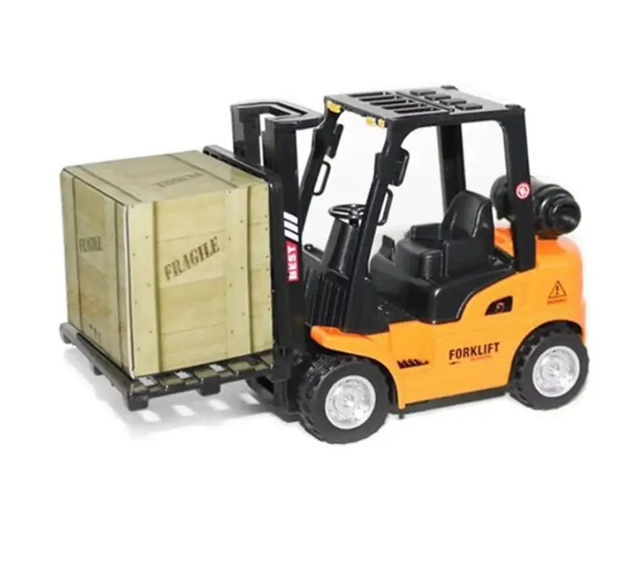 Игрушечный автомобиль из сплава для мальчиков строительный вилочный погрузчик