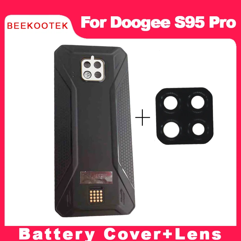 

BEEKOOTEK Для DOOGEE S95 Pro S95 6,3 дюймовые Чехлы Роскошные Жесткие Корпуса чехол защитная пластиковая задняя крышка + стекло для объектива задней камеры