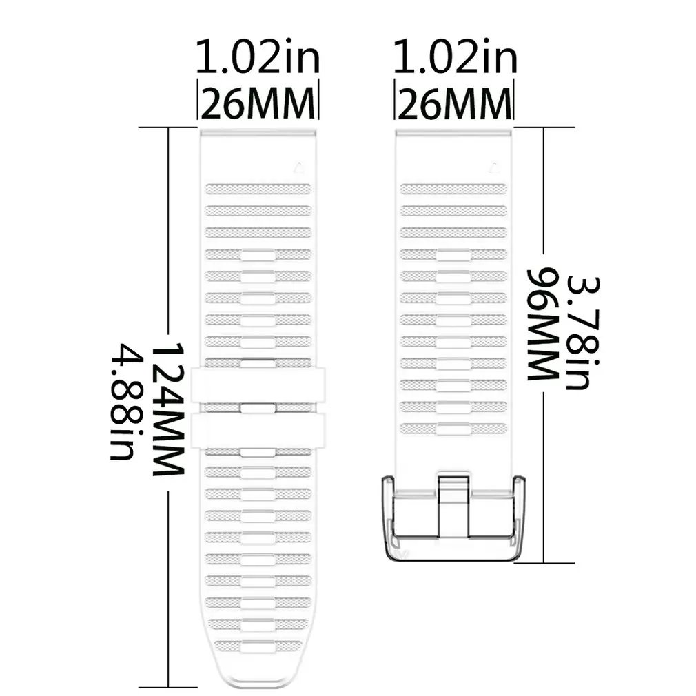 

26 22MM Quick Release Watch band Strap for Garmin Fenix 6X Quick Fit Silicone Wrist Band Strap For Garmin Fenix 5X/enix3 Hr/D2
