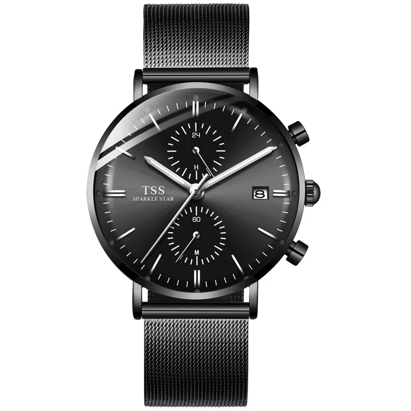 TSS T6021 немецкий Bauhaus стиль Мужские часы модный тренд 2019 Новый ультратонкий MIYOTA move t