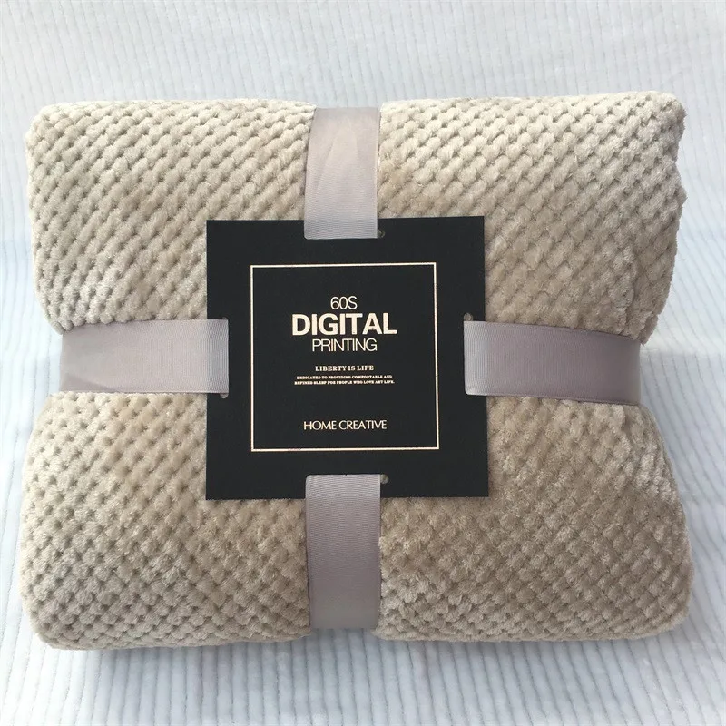 Постельные принадлежности Фланелевое Флисовое одеяло мягкое теплое толстое