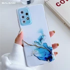 Чехол с акварельным узором и мраморным рисунком для Samsung Galaxy S21 FE Plus Ultra A52 A32 A72 A82 A12 5G A02EU, Ультратонкий Мягкий Прозрачный чехол из ТПУ