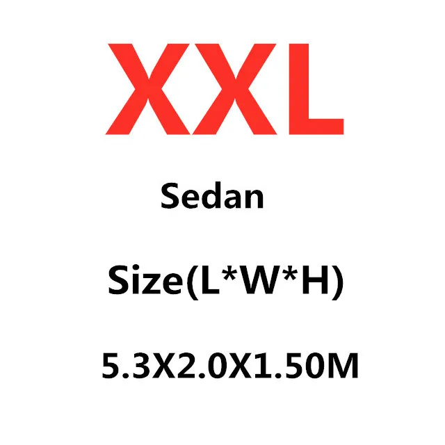 XXL-5.3X2.0X1.50M JIUWAN, универсальные автомобильные чехлы для внедорожников, защита от солнца и пыли, защита от ультрафиолета, для улицы, авто, полные Чехлы, зонтик, серебристая Светоотражающая полоса для внедорожника, седана - Название цвета: XXL-5.3X2.0X1.50M