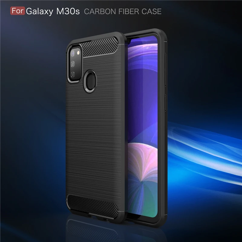 Чехол для samsung Galaxy M30S чехол противоударный бампер чехол из углеродного волокна для samsung M30S чехол для Funda samsung Galaxy M30S чехол