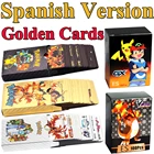 54100 шт. золотые карты Pokemon в испанской этикетке команда GX VMAX V тренер Energy карты золотистого цвета Game Castellano письма Pokemon Espaol